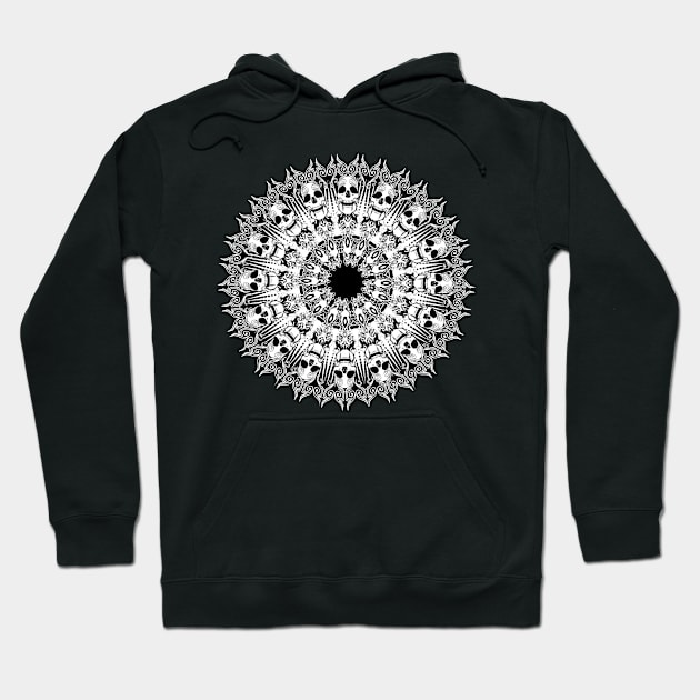 The Dark Skull ornament Hoodie by AnnArtshock